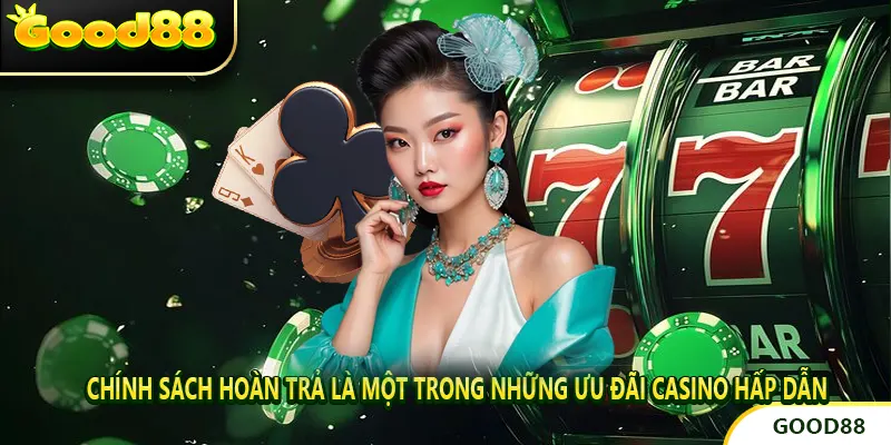 Chính sách hoàn trả là một trong những Ưu Đãi Casino Hấp Dẫn giữ chân người chơi.